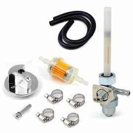 SEMOLTO Fuel Valve Petcock Shut Off Switch and Lever Screw Fit for Honda FourTrax 250 TRX250X 2x4 1987 1988 19911992/OEM:16950-HC0-015