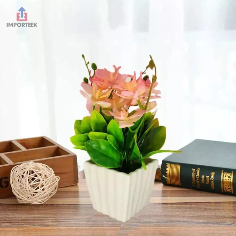 Importeek 3pz Arreglo Floral Artificial Flores Planta Decoracion Ramo