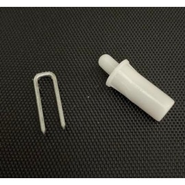 HomeAmore 12 Tilt Rod Louvers Staples + 12 Spring Loaded Shutter Pin - Repair Kit (24pc)