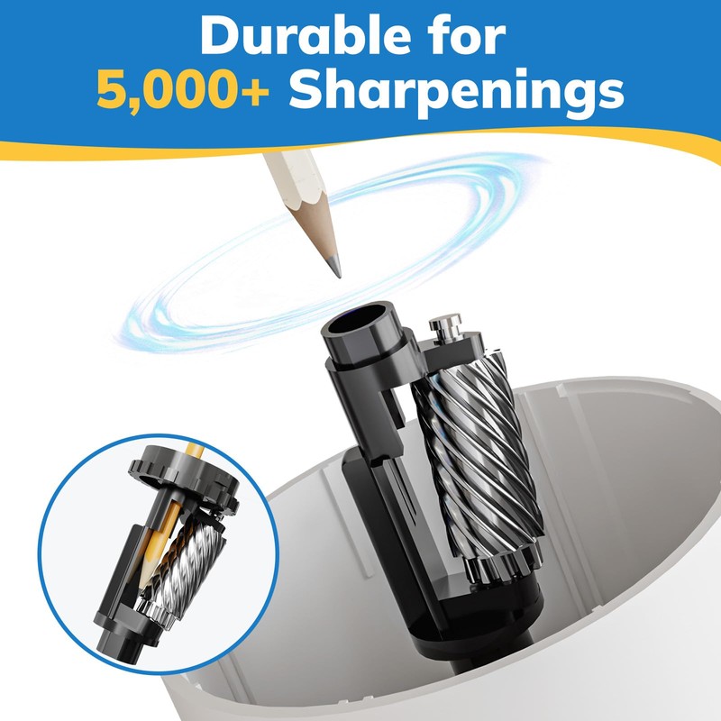 leep sheep Electric Pencil Sharpener, Fully Automatic Pencil Sharpener with
