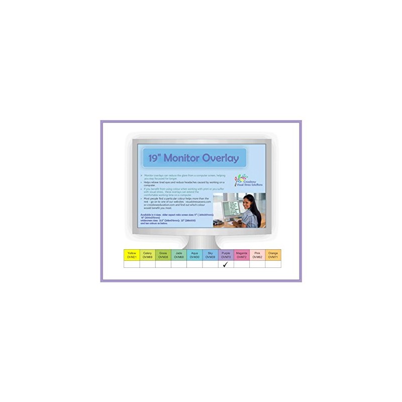Crossbow Education: Monitor Overlay 19inch - Purple