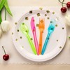 Juvale Rainbow Plastic Silverware Set - Disposable Neon Party Utensils