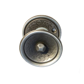 UHRIG Door Knob, Rotating Knob Pulls, Wrought Iron Rosettes Vintage Door Knob for Garden Door, Room Door etc.