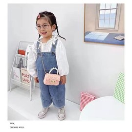 Deerhobbes Design your own Candy Color Kids Handbags - Princess Purse for Little Girls with Cute Flap Handbag Sunglass (Pink)