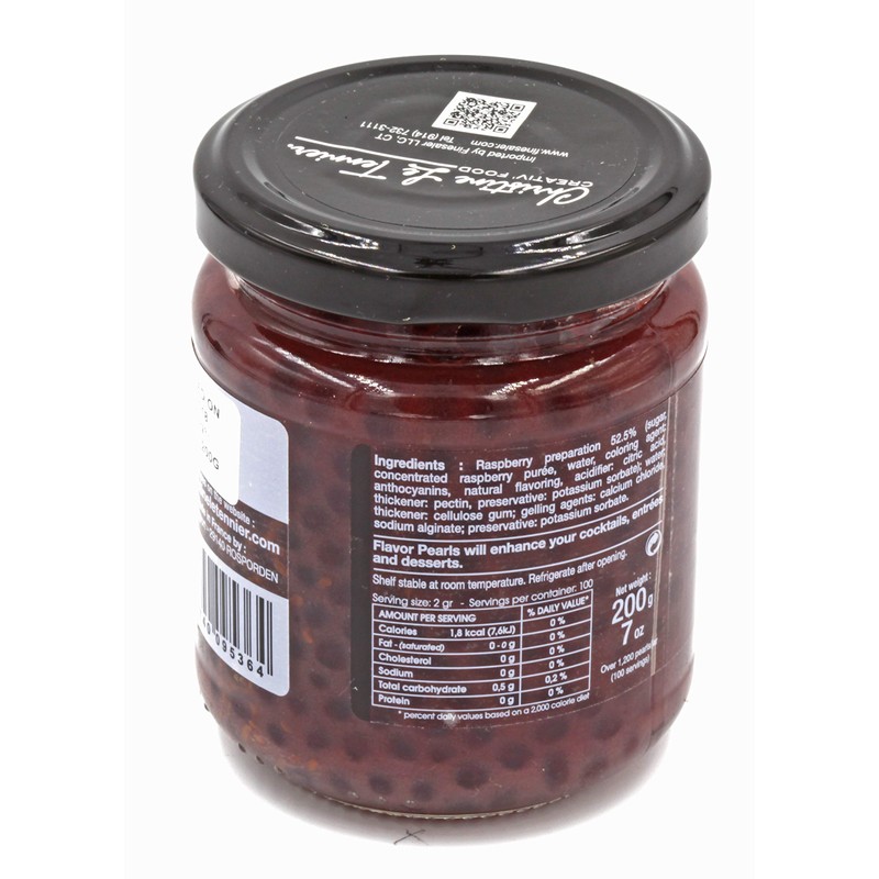 Christine Le Tennier Raspberry Pearls (200 Grams/7 oz Jar)