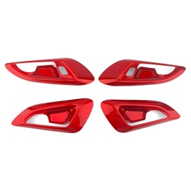 YOUTOOCAR 4PCS Door Panel Stripes Covers Trim Compatible with Chevy Trax 2024-2025 Accessories (Red)