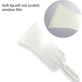 NBTOOL Long Handle Bulldozer Squeegee Window Tint Tools for Front & Rear Back Window Film Auto Flat Glass Tint Professional Tool - White