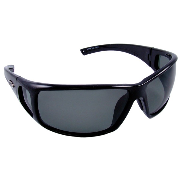 Sea Striker Tide Tamer Sunglasses with Black Frame and Grey Lens (Fits Medium to Large Faces)