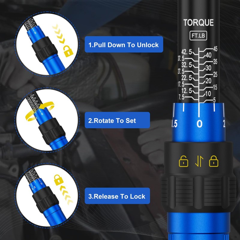 ALAIAL 3/8 Inch Drive Magnetic Spark Plug Socket Set with