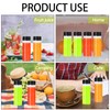 BLMHTWO Pack of 6 Plastic Juice Bottles, Small Bottles for