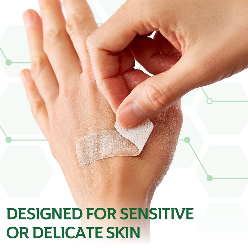 CURAD Truly Ouchless! Silicone Bandages, .75" x 3", for Sensitive