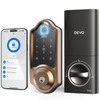 Devo G8 Smart Lock, Fingerprint Door Lock with Code, 6-in-1