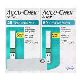 Tiras Reactivas Accu Check Active 75 Piezas Para Glucómetro