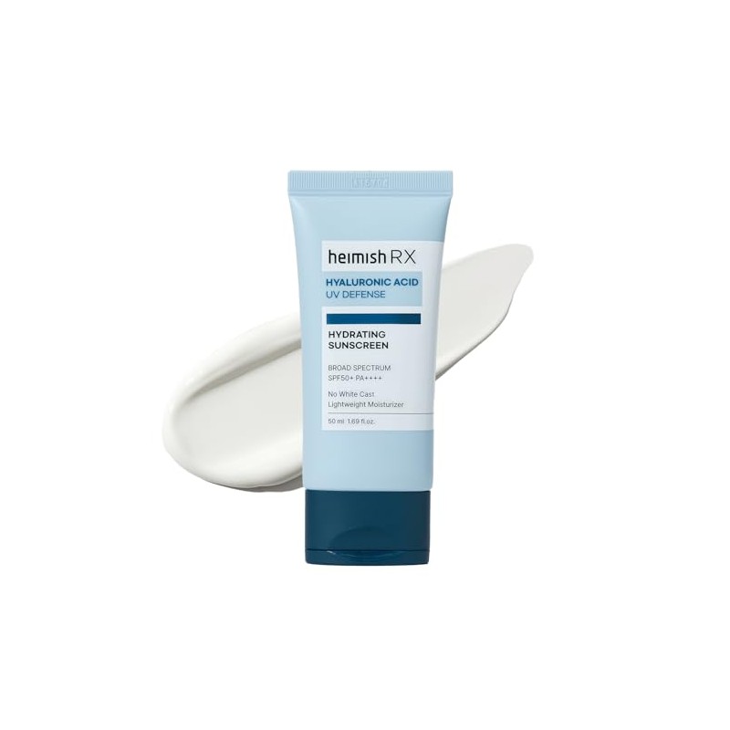 HEIMISH RX - Protector solar hidratante de ácido hialurónico, protector