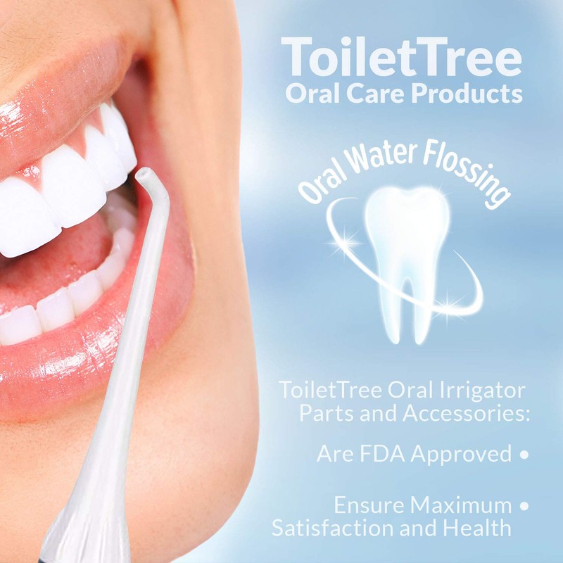 Replacement Tips for Poseidon & Professional Oral Irrigator by ToiletTree