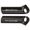 M-Wave Bar Ends Aluminium Short, Black, One Size