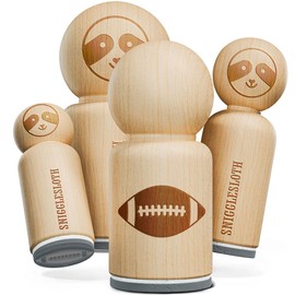 Football Sport Rubber Stamp for Stamping Crafting Planners - 3/4 Inch Small