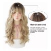 Jorla Peluca Mujer Pelo Largo Y Rizado Rubio Natural Con