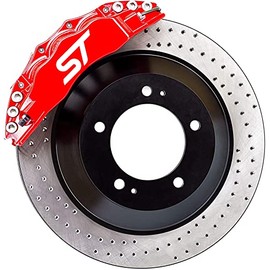 Generic ST Brake Caliper Sticker Tuning Sticker for Ford Focus Kuga RS Pack of 4 (White)