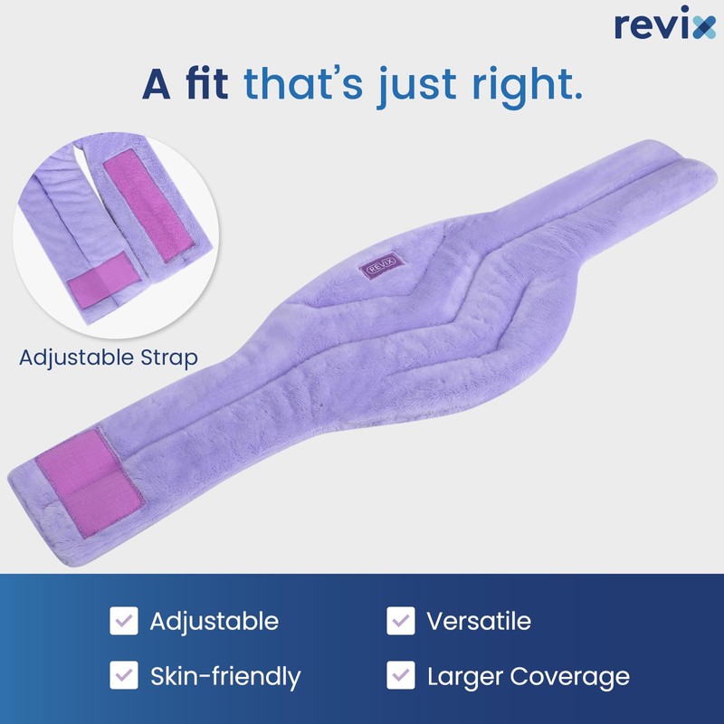 REVIX Neck Heating Pad Microwavable Heated Neck Wrap with Moist