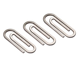 Paper Clip Wallet Stainless Steel Minimalist Paper Clip Cash Purse Slim Lightweight Business Card Holder Money Clips Money Clip Silver, Pack of 3