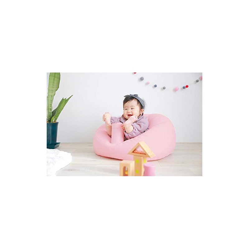 Richell Plush Baby Couch, Pink, 7 Months - 2 Years