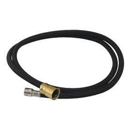 Kingston Brass LSSPRHOSE593C 59-Inch Black Nylon Hose for Pull-Out Kitchen Faucet, Brushed Brass