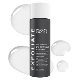 Paulas Choice Skin Perfecting - Líquido salicílico exfoliante 2 BHA, exfoliante facial para puntos negros, poros grandes, arrugas y líneas finas      