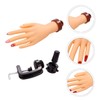 IWOWHERO Nail Art Hand Model Stand with Bracket Fake Nails