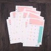 NUOBESTY A5 Refill Paper Colourful Monthly Planner Refills 6 Ring