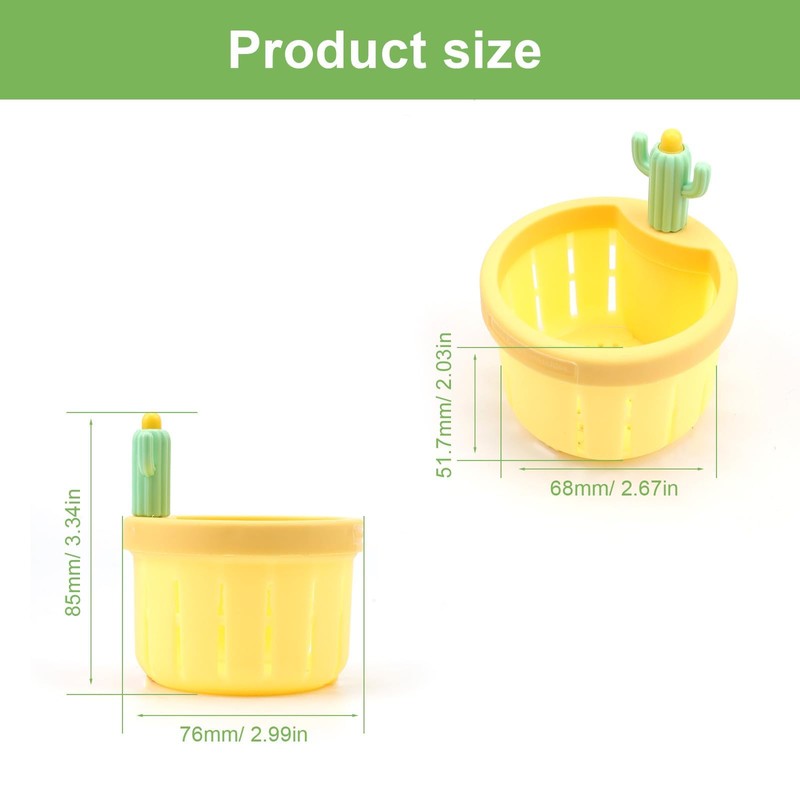 HJIAMA Sink Drain Basket with Button, Strainer Sink, Sweet and