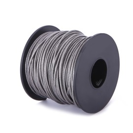 Ubilink 167FT(50M) Picture Hanging Wire 1.5MM Up to 150lbs Stainless Steel Wire with Spool for Picture Frame Mirror Painting Hanging Objects with 20Pcs Aluminum Sleeve