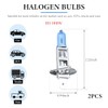 KVAEY - 2 bombillas halgenas H1, 12 V, 100 W,