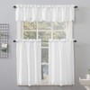 No. 918 Mariela Floral Trim Semi-Sheer Rod Pocket Kitchen Curtain