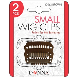 Donna Wig Clips 2pcs Wig Clips, Wig Clips Hair Extension Wig Clips, 1PC BROWN COLOR (SMALL)