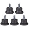 Amstyle 5er Set Design Plastic glides/gliders for office chair round