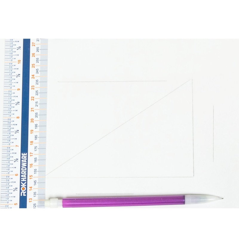 Rok Hardware Measuring Plastic Flexi 12" Easy Read English Metric