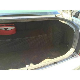 EACCESSORIES EA Rear Trunk Organizer Cargo Net for Chrysler 300 2005-2010 – Envelope Style Cargo Net for Sedan - Premium Mesh Elastic Car Trunk Organizer Vehicle Carrier Storage – Compatible with 300