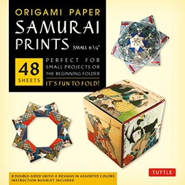 Origami Paper - Samurai Prints - Small 6 3/4" - 48 Sheets: Tuttle Origami Paper: Origami Sheets Printed with 8 Different Designs: Instructions for 6 Projects Included (Tuttle Specials)