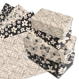 littkeef cliaet Boho Pattern Wrapping Paper Set, 12 Sheets Boho Wrapping Paper Plaid Yellow Boho Gift Wrap Birthday Party Decoration Boho Gift Wrap Boho Decorations 20'' x 27''