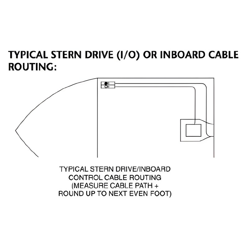 10FT Throttle Shift Remote Control Cable Replace 0173110 2Pcs Fits