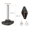 sourcing map 8pcs Tee Wing Knobs M6 x 45mm Metric