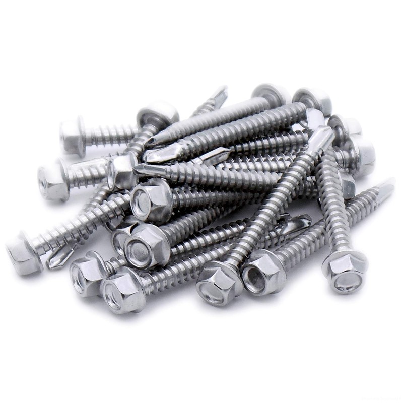 No.10 x 1.8 (4.8mm x 45mm) Hex Self-Drilling Screw (Flanged)