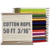 PerkHomy 500lb Cotton Rope 3/16" (5mm) 50 ft Multi Purpose