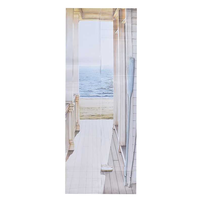 2pcs Door Sticker PVC Material 3D Visual Effects Easy Cleanable