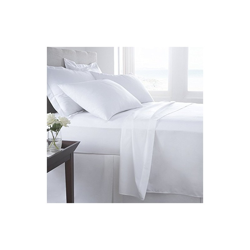 Hachette] (FOUR 4FT SMALL DOUBLE SIZE WHITE 100% EGYPTIAN COTTON