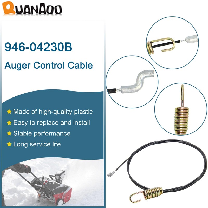 Quanaoo Auger Control Cable 946-04230B for Cub Cadet Craftsman Troy-Bilt