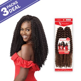 XPRESSION Outre Crochet Braids X-Pression Twisted Up Water Wave Fro Twist 22 inch 2X (3-pack, 51)