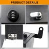 BESTAOO Under Seat Storage Lock Box Gun Safe Security Locking