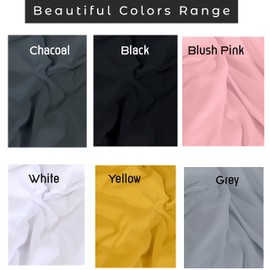Home In Style 4U Brushed Microfiber Double Fitted Sheet -Deep Pocket 16 Inch 40cm Bed Sheets-Easy Care Ochre Bottom Sheet